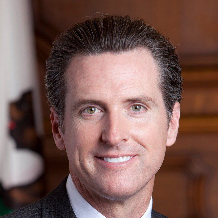 Headshot of The Honorable Gavin Newsom, Governor of California